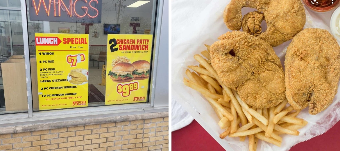 JJ fish and chicken Menu